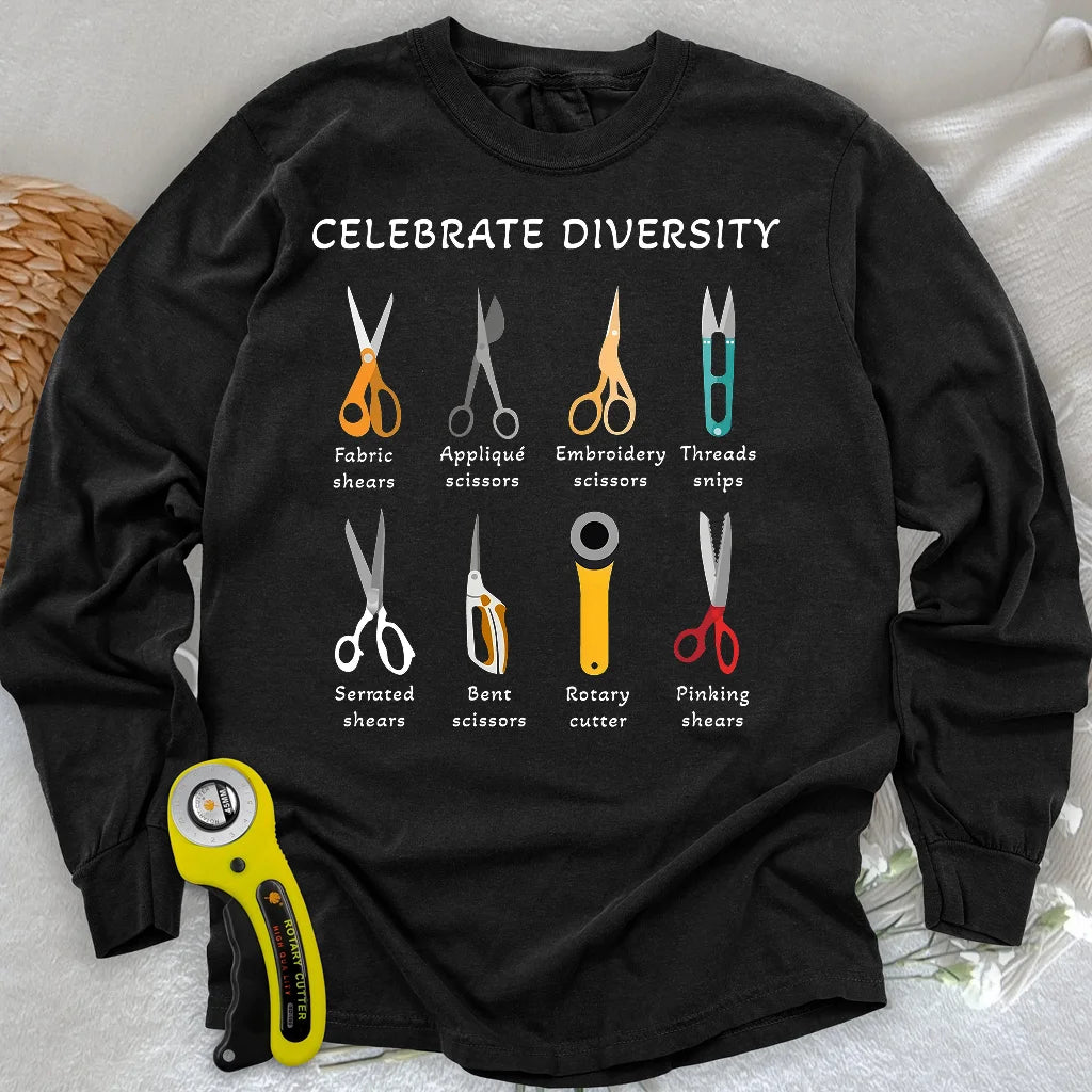 Celebrate Diversity Langarm-T-Shirt