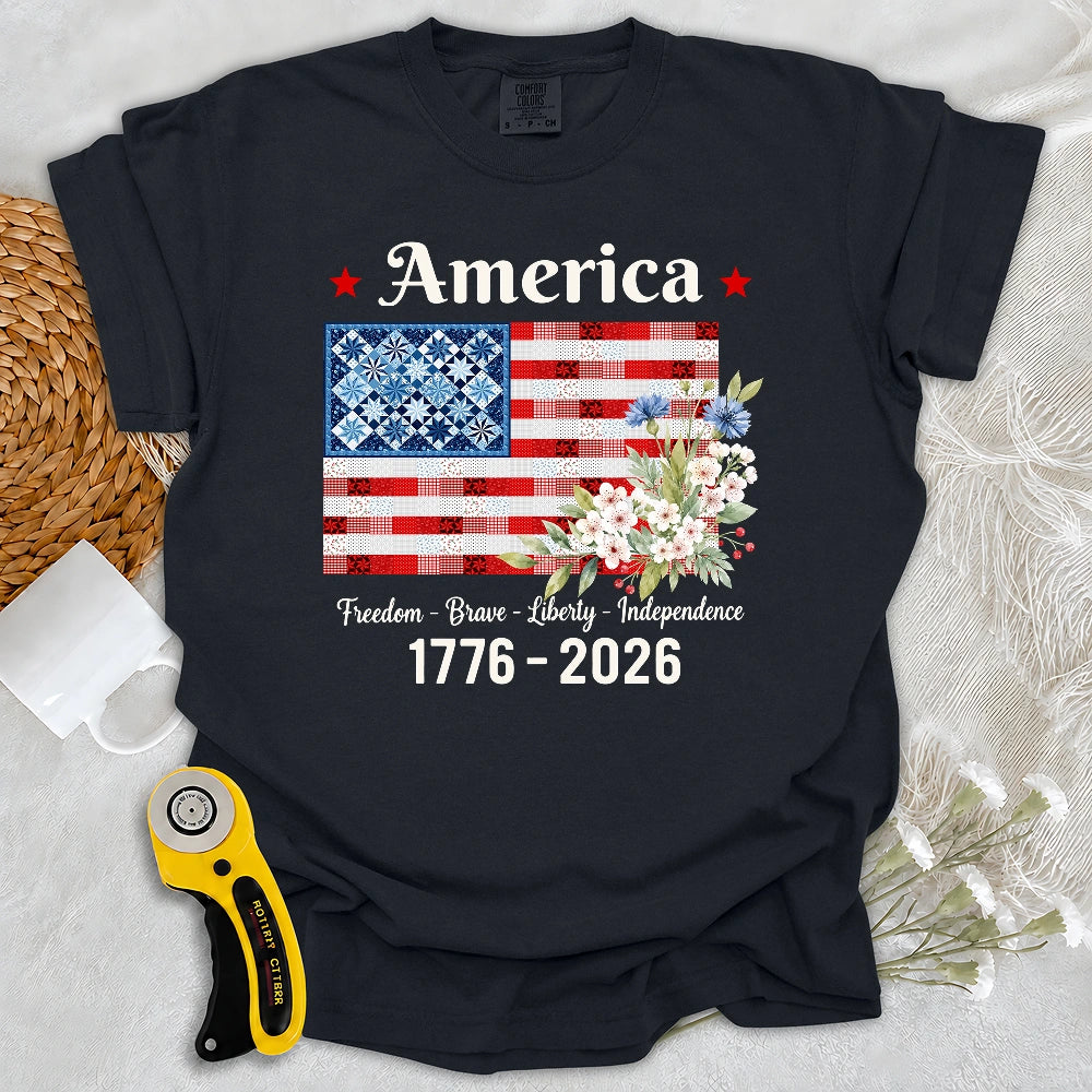 Comfort Colors American Patchwork Bloom T-Shirt