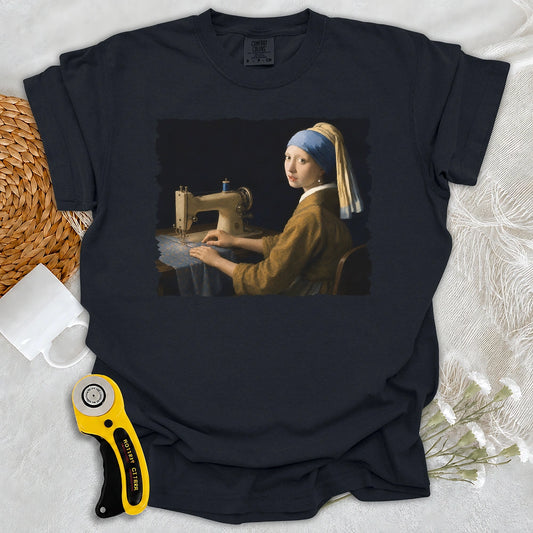 Comfort Colors Girl With A Sewing Machine T-shirt