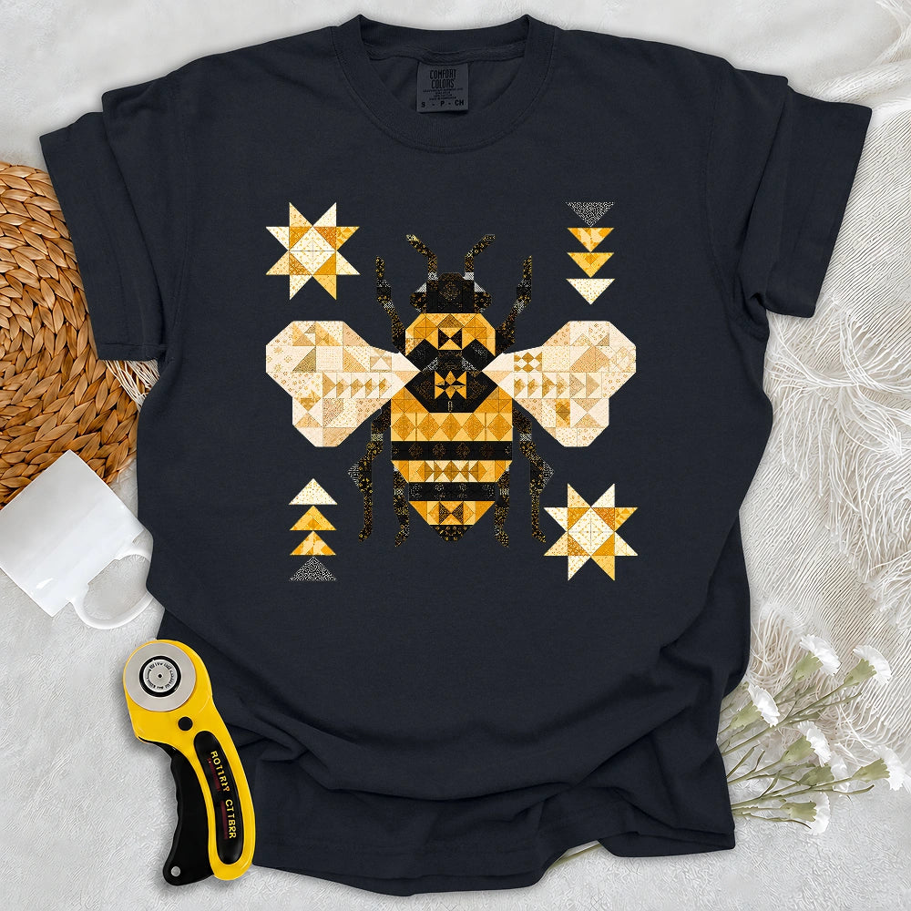 Comfort Colors Patchwork Bee T-shirt