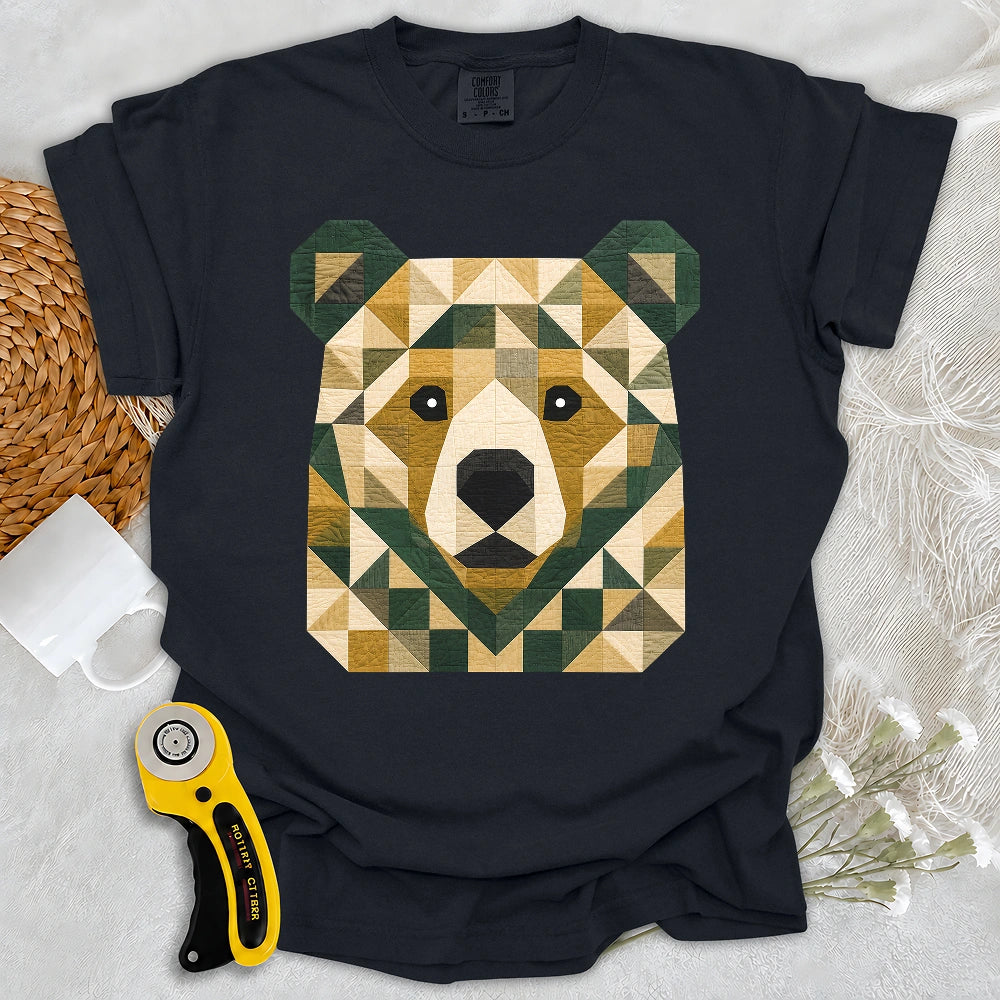 Comfort Colors Patchwork Forest Bear T-shirt