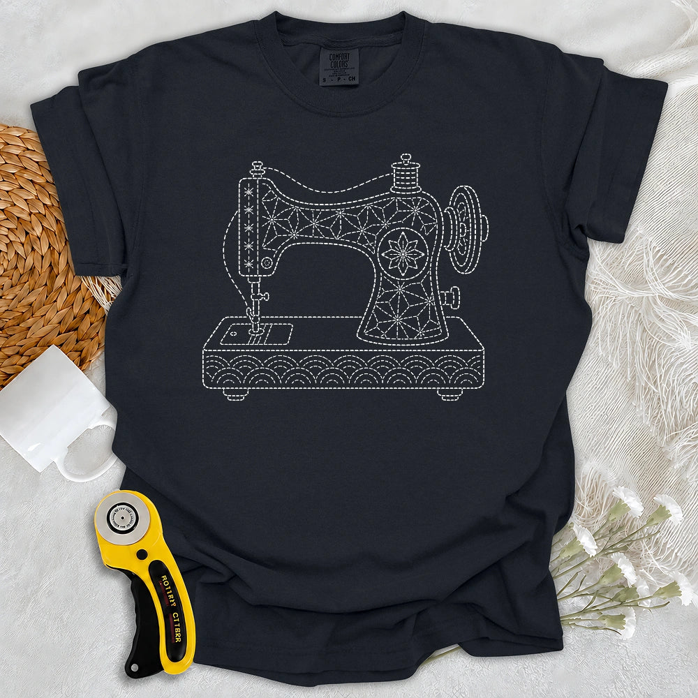 Comfort Colors Sashiko Sewing Machine T-shirt