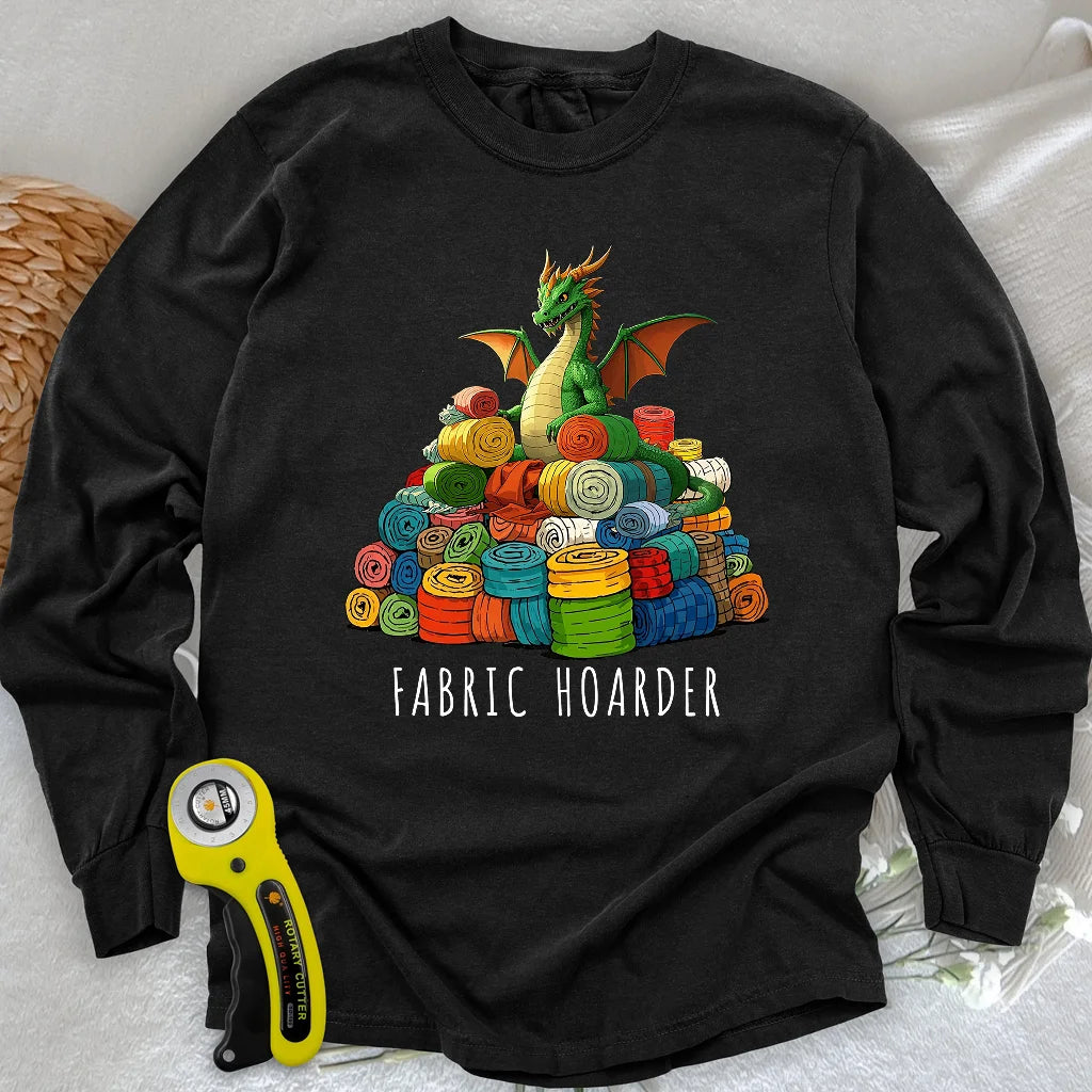 Langarm-T-Shirt "Dragon Fabric Hoarder"