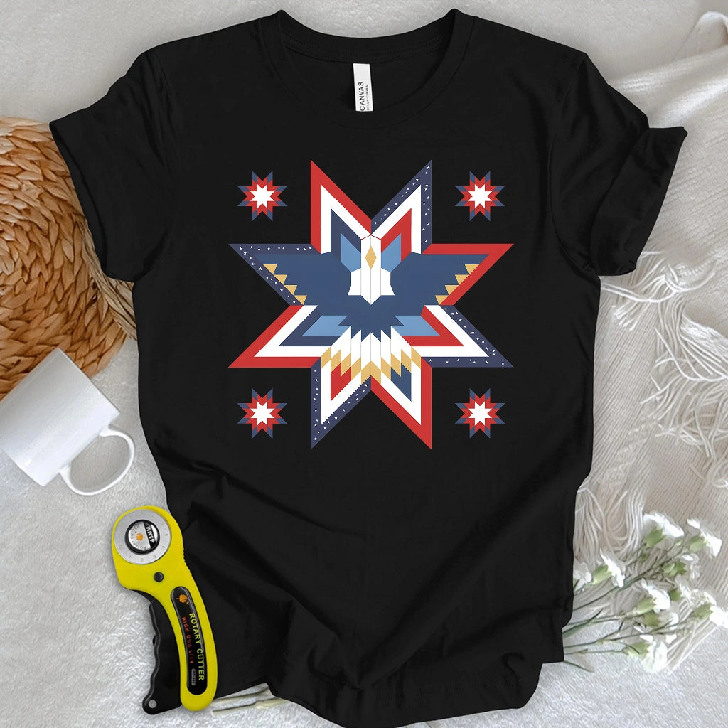 Eagle Star Quilt T-shirt