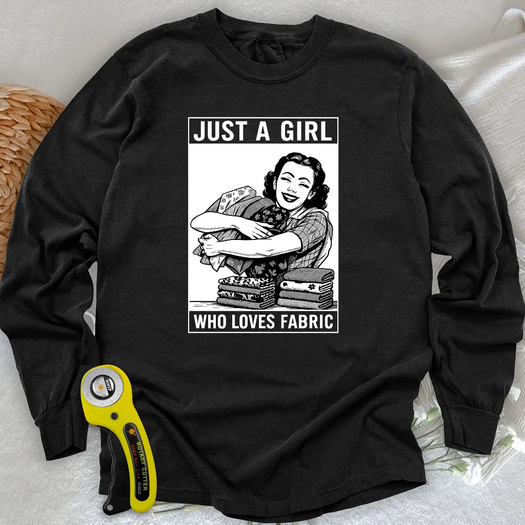 T-shirt à manches longues en tissu pour fille