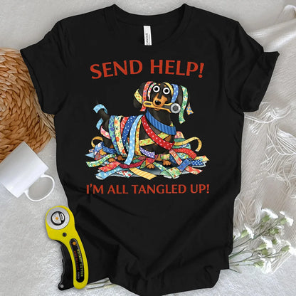 T-shirt à bande de tissu désordonnée
