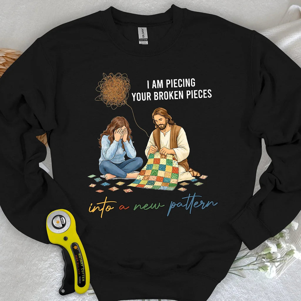 Sweat-shirt Dieu répare les morceaux brisés