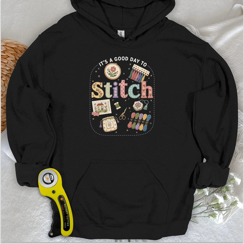 Good Day To Cross Stitch Hoodie