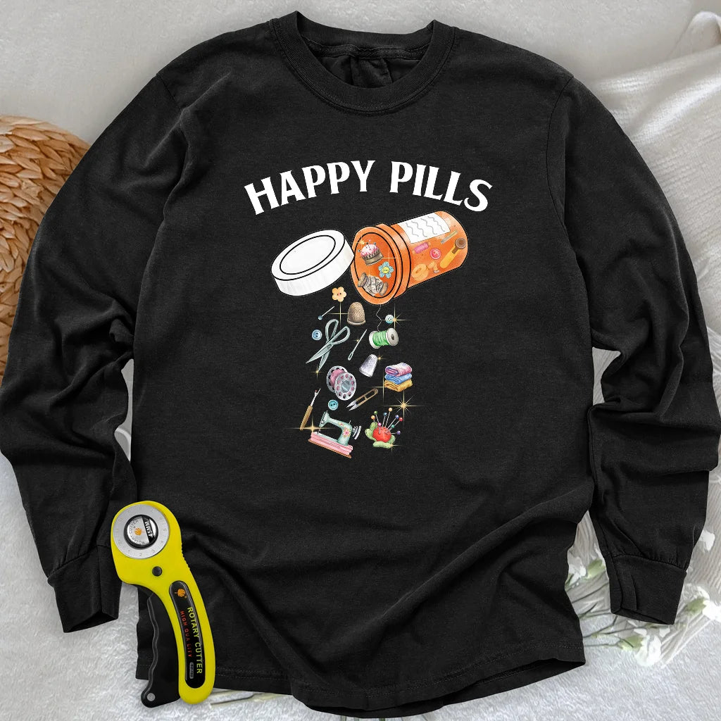 T-shirt manches longues Happy pills