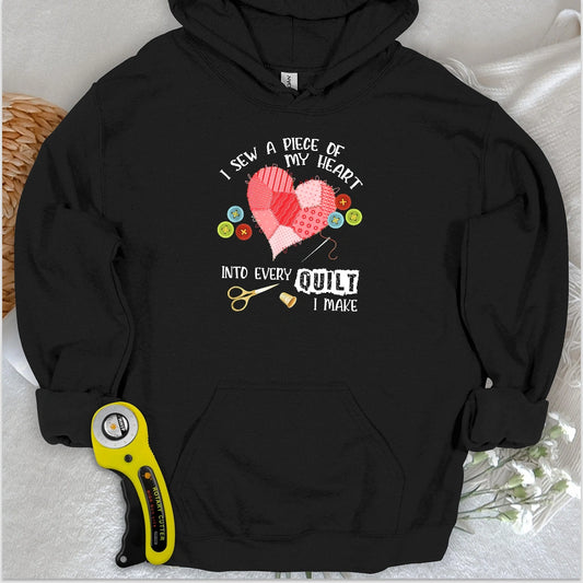 Heartstitched Quilt Love Kapuzenpulli