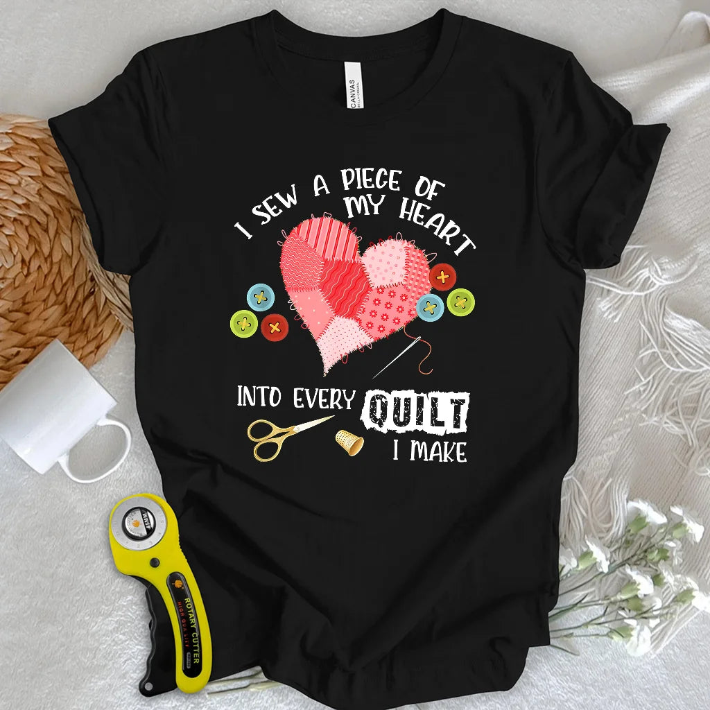 T-shirt "Cœur Cousu d'Amour"