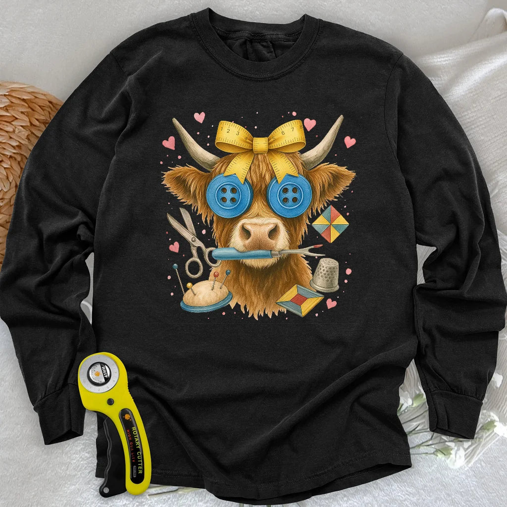 Hochlandrind Langarm-T-Shirt