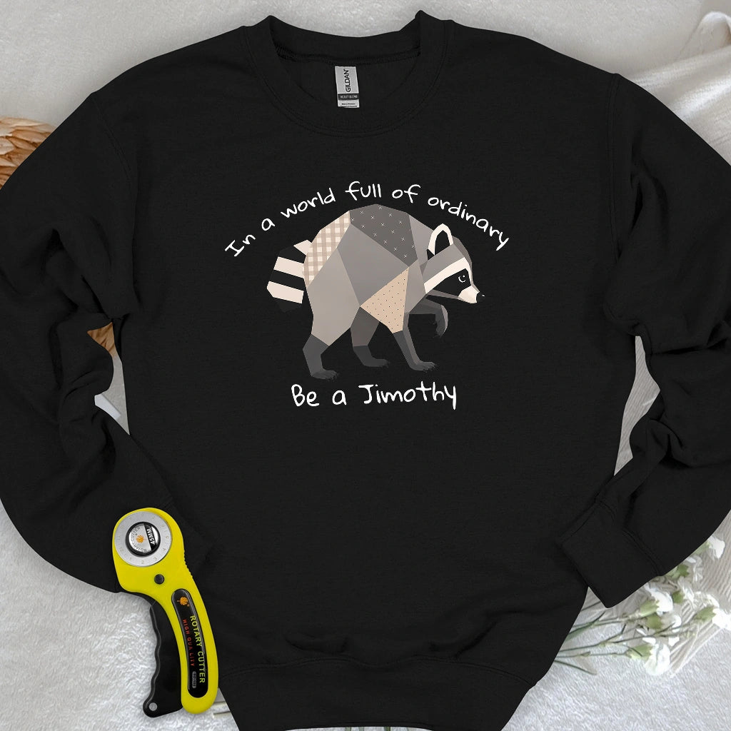 Jimothy the Quilted Raccoon Sweatshirt