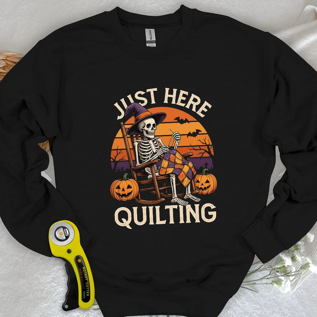Nur hier am Quilten Sweatshirt