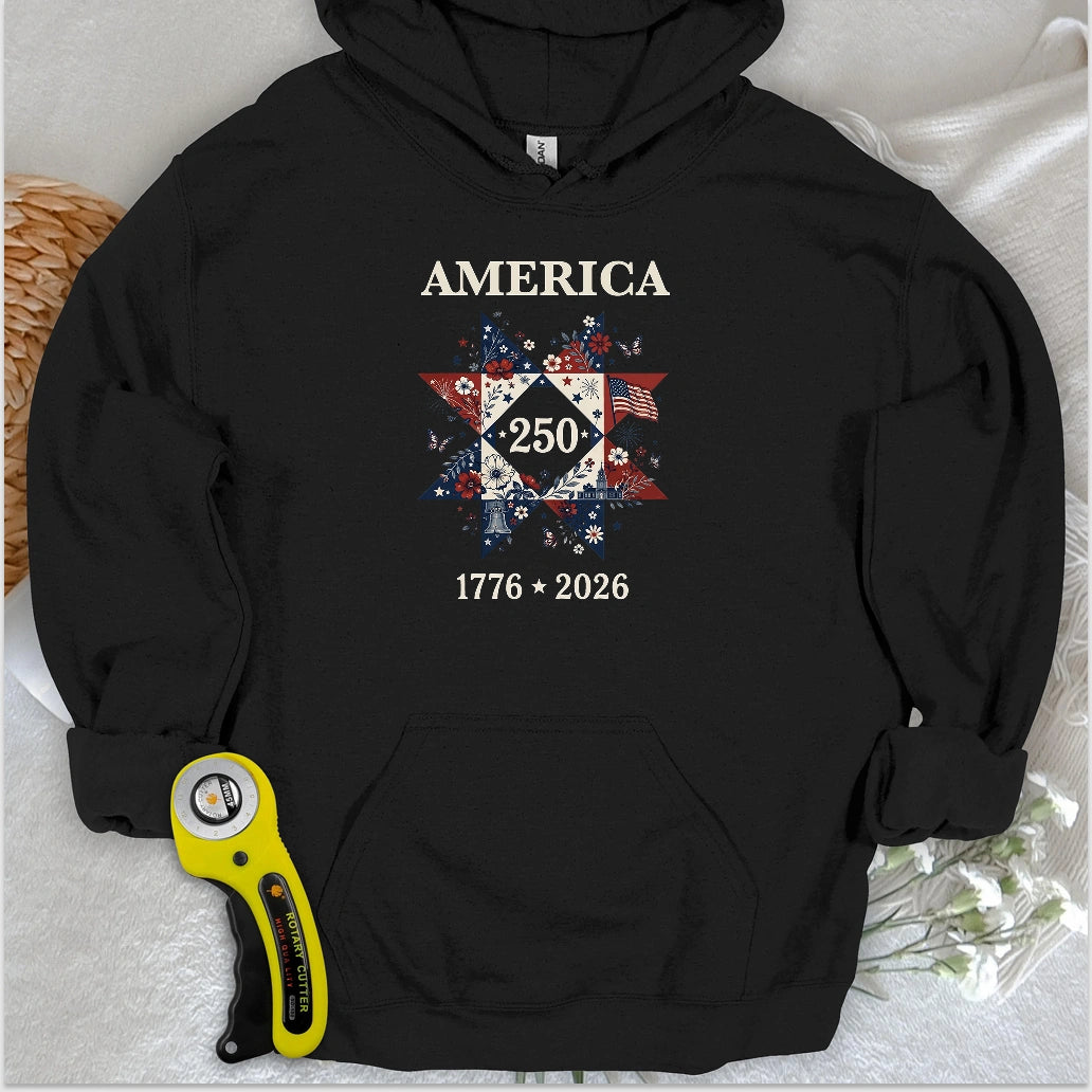 Liberty In Bloom Quilt Hoodie