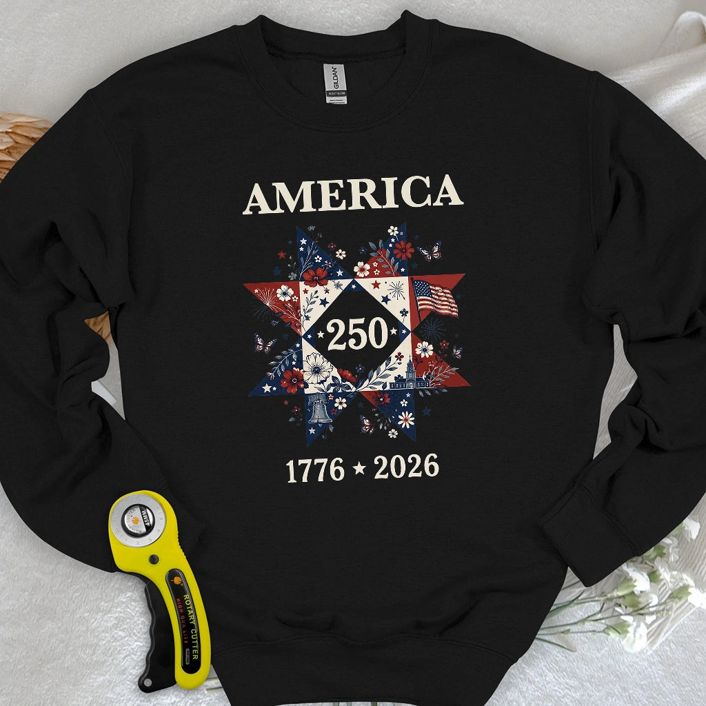 Liberty In Bloom Quilt Sweatshirt