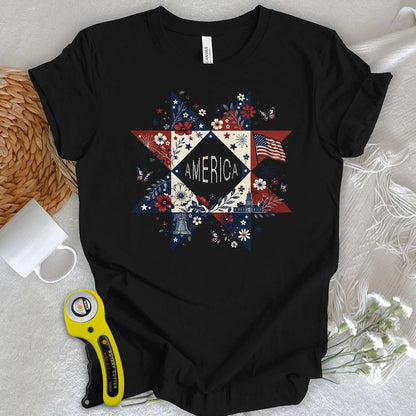 T-shirt trapuntata Liberty In Bloom