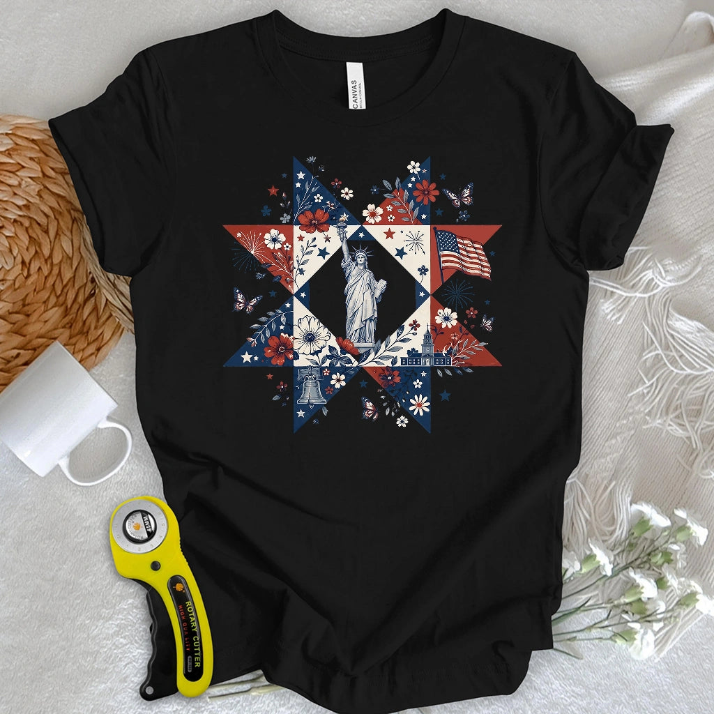 Liberty Star Quilt T-shirt