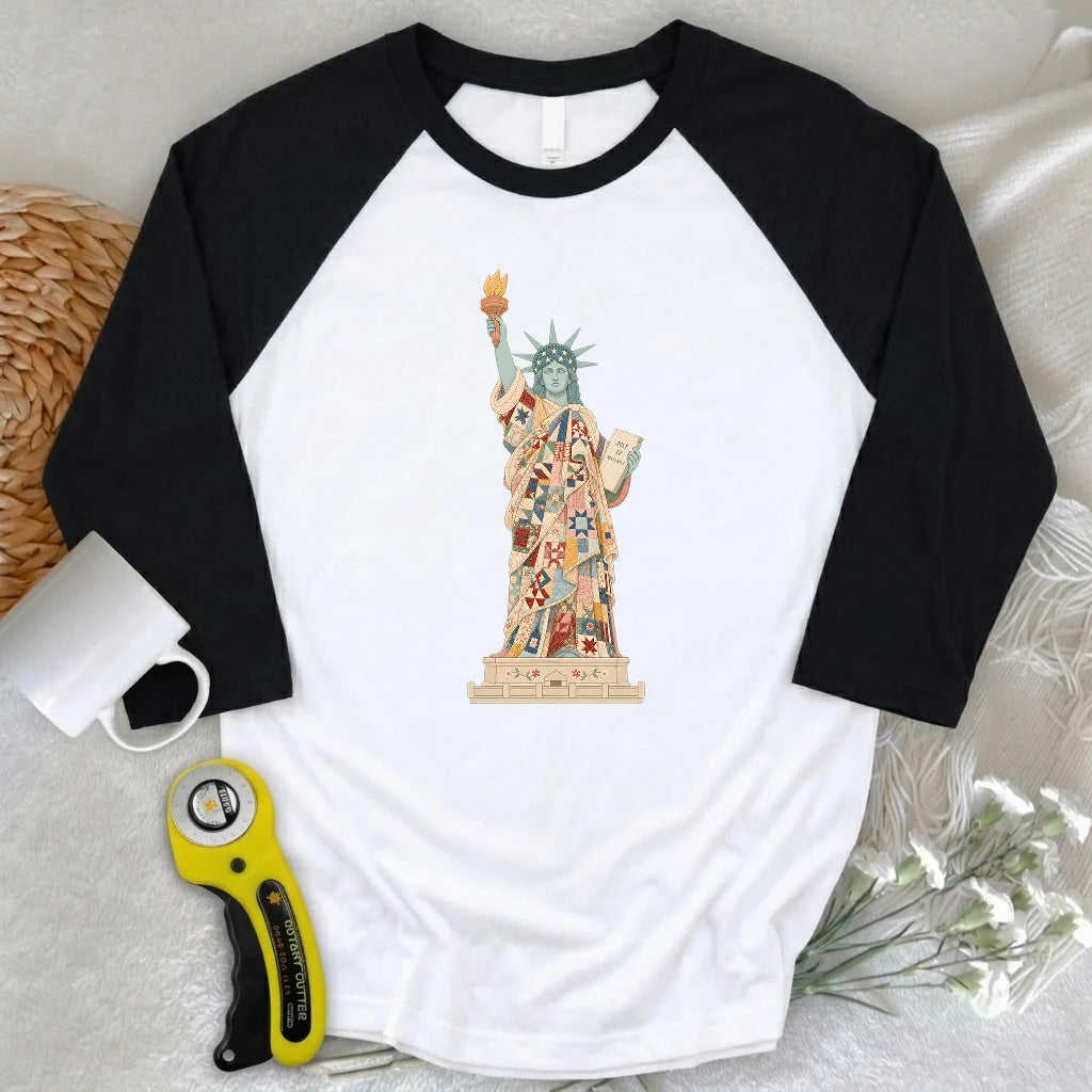 Liberty Wrapped in Love 3/4 Sleeve T-shirt