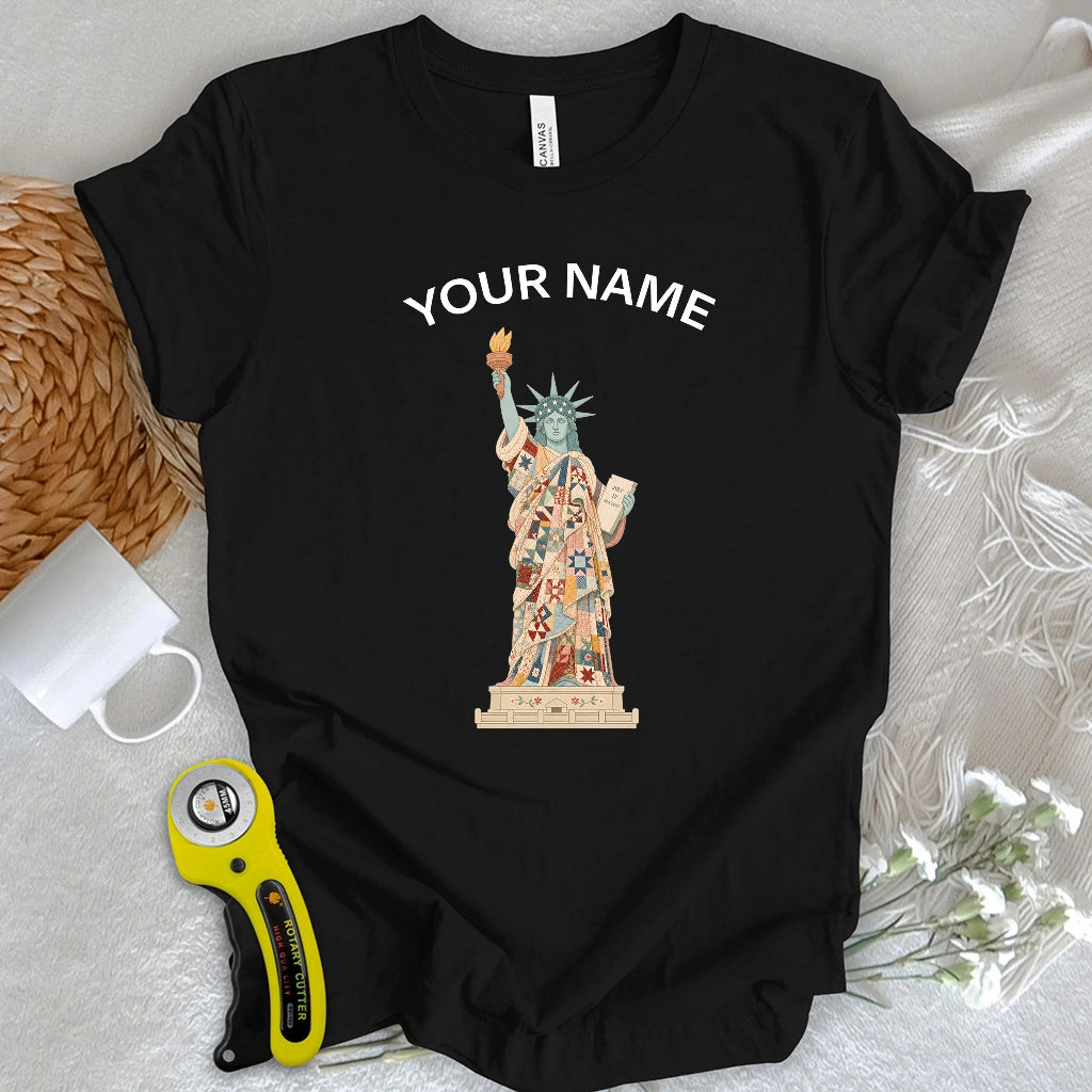 "Custom Name" Liberty Wrapped in Love T-shirt
