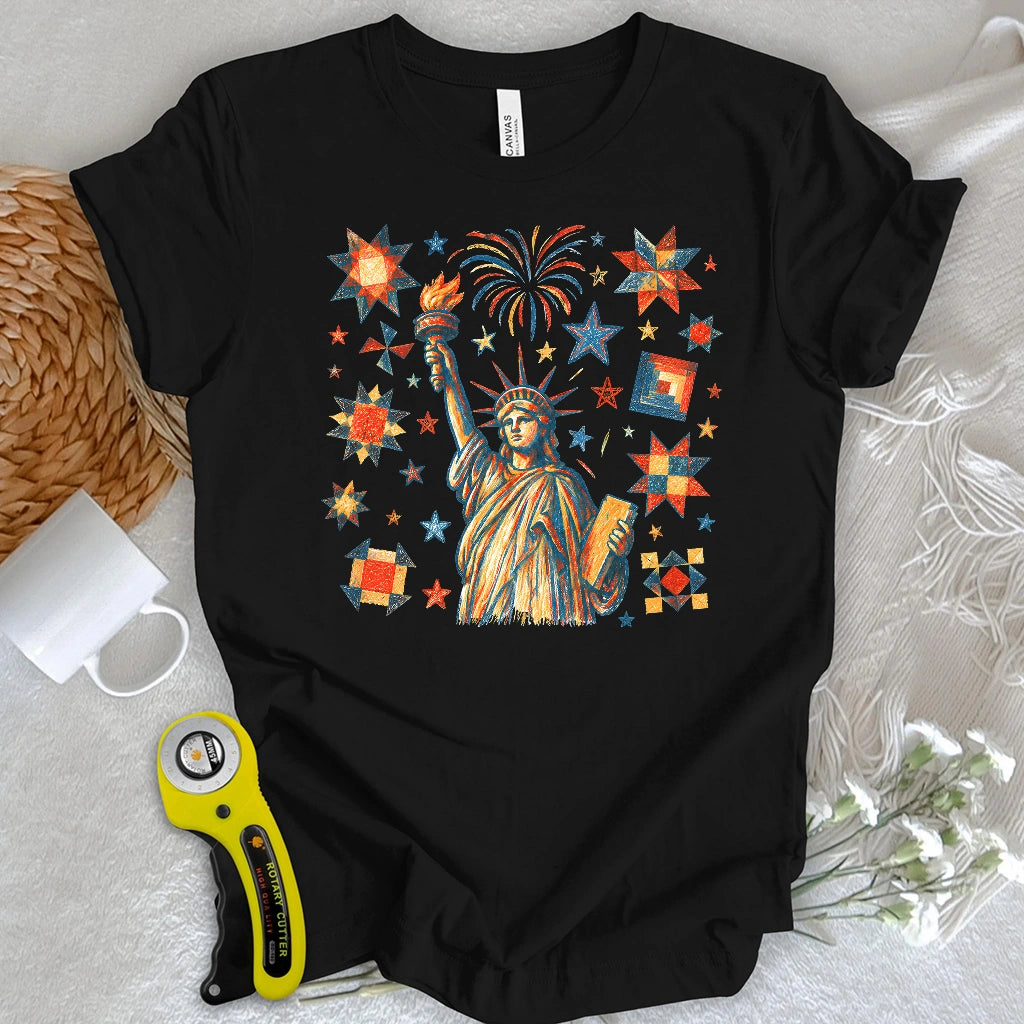 Liberty & Star Blocks T-shirt