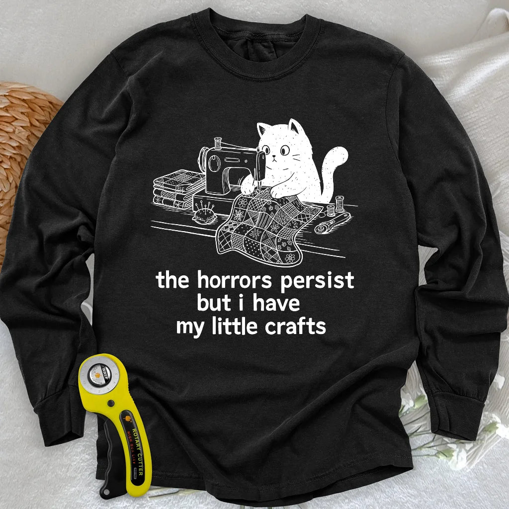 Little Crafts vs. The World Langarm-T-Shirt
