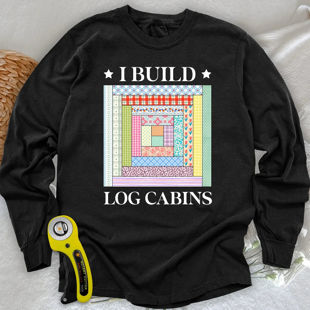 Log Cabin Builder Long Sleeve T-shirt