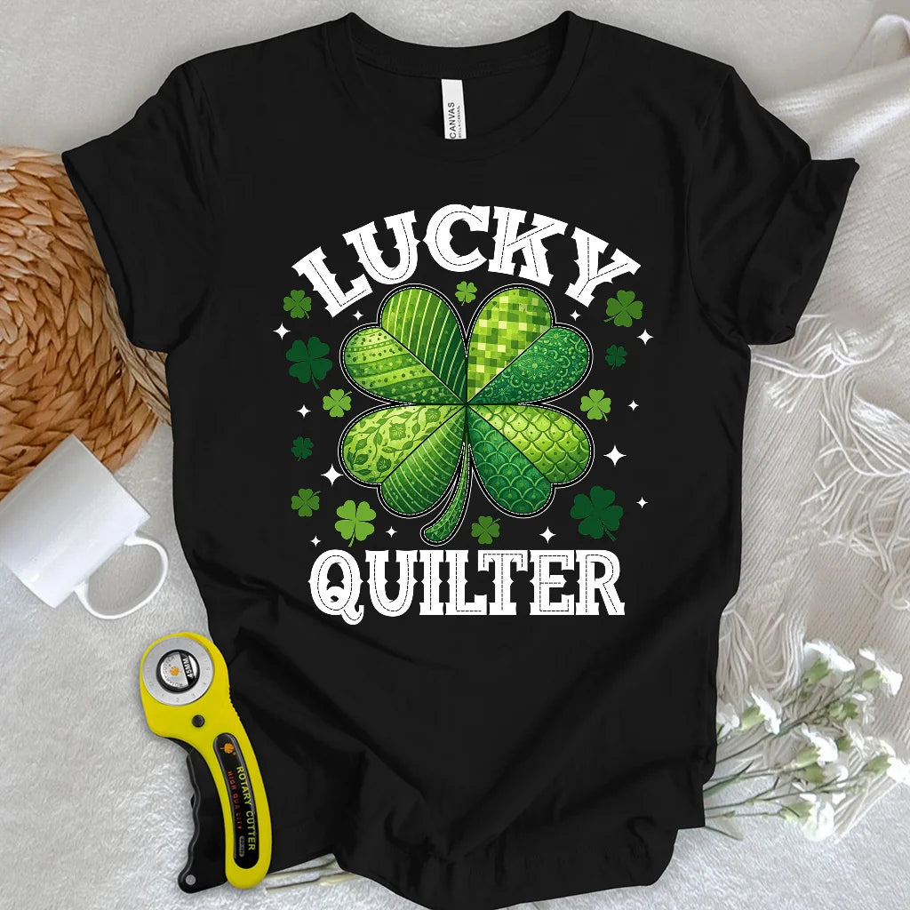 Glückliche Quilterin T-Shirt