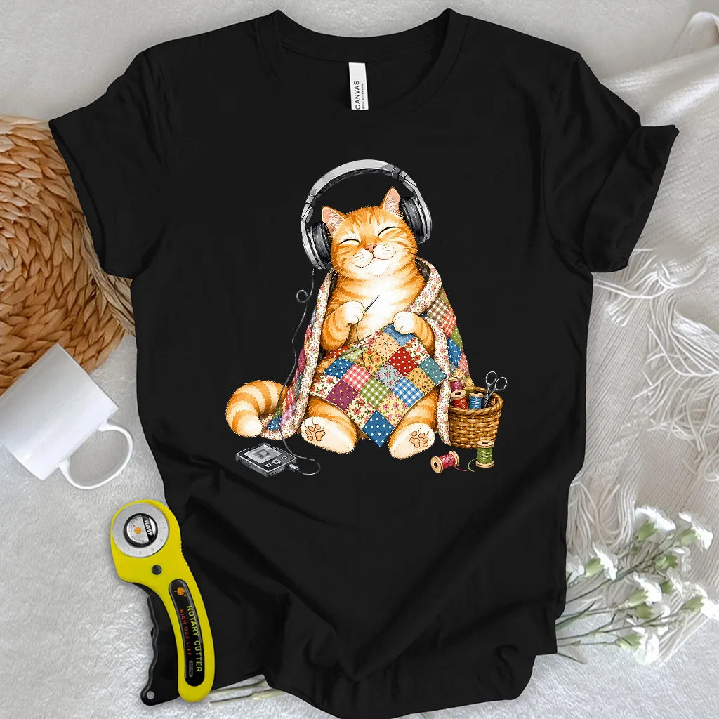 Meow-sic & Quilting T-shirt