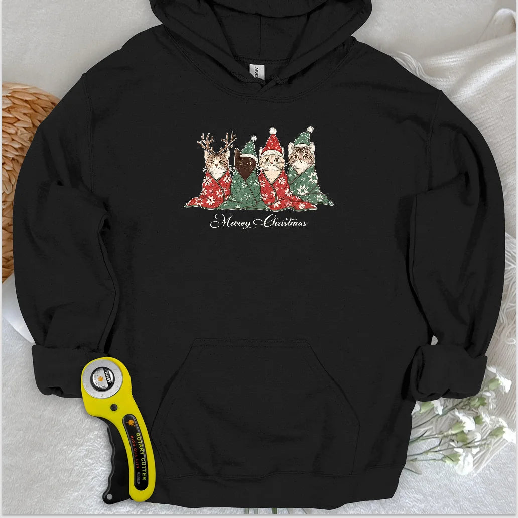 Meowy Christmas Hoodie