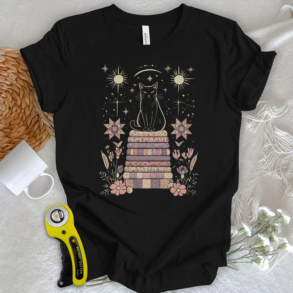 Mystical Quilt Cat T-shirt
