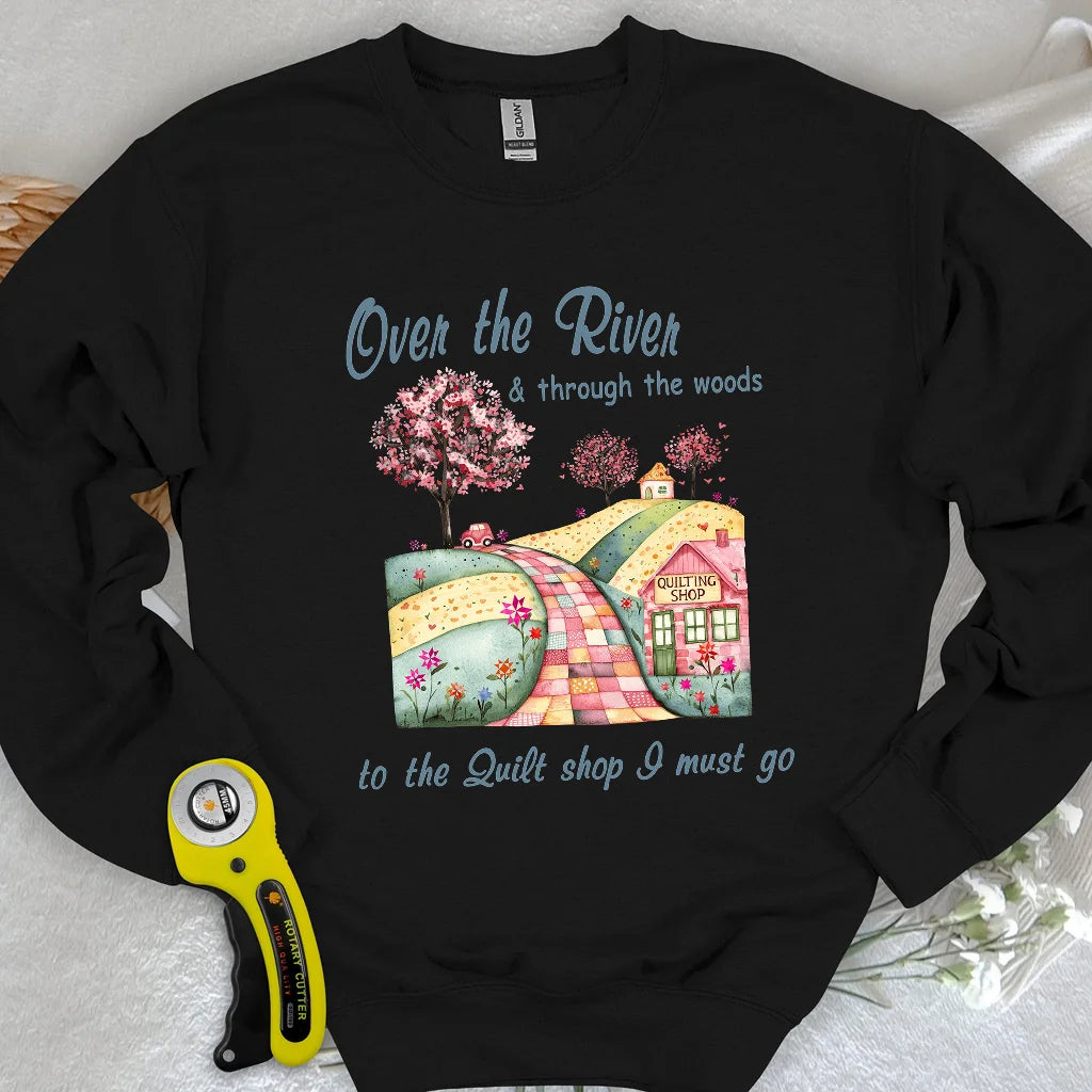 Sweat-shirt Over the River