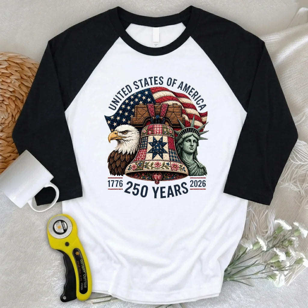 Patched With Pride 3/4 Sleeve T-shirt