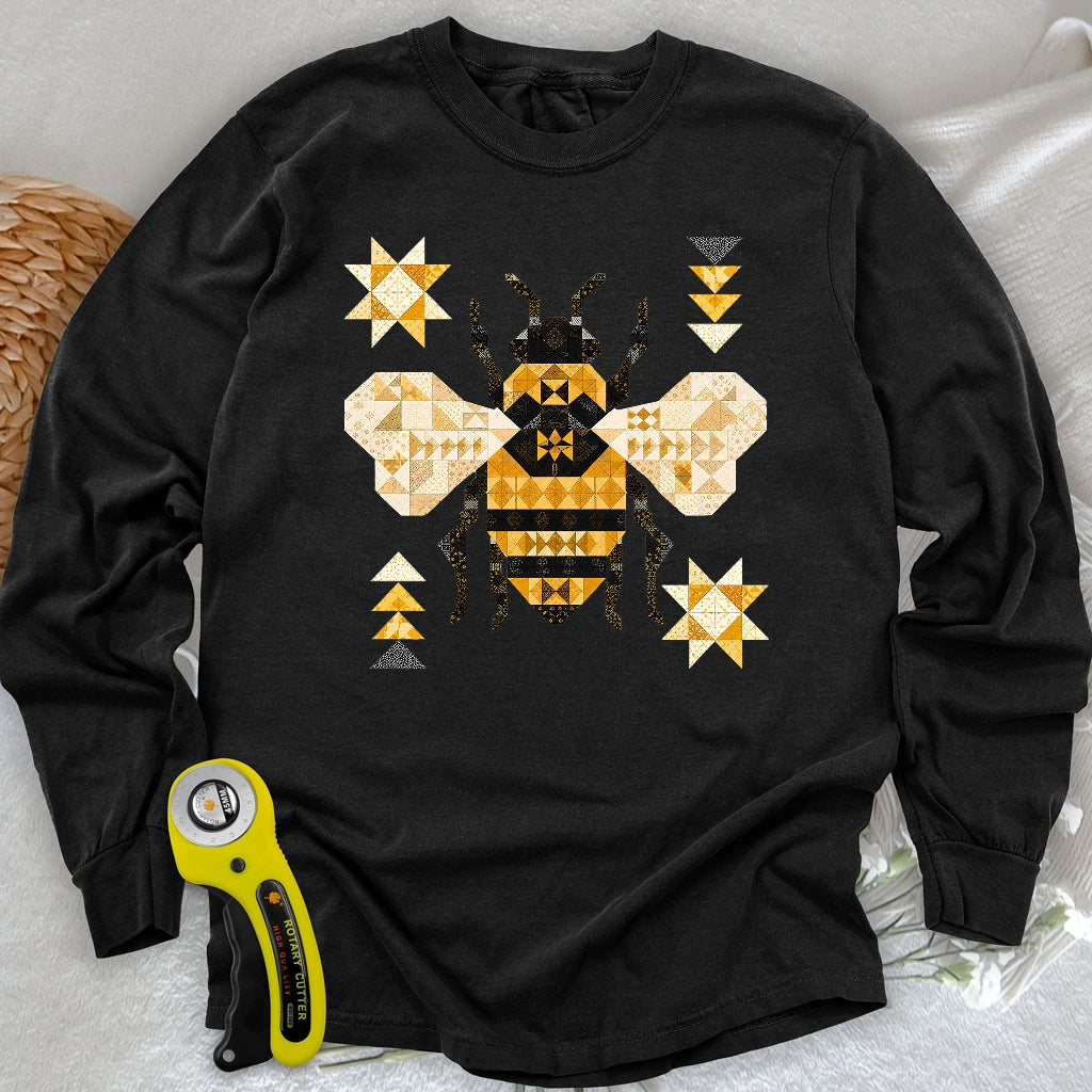 Patchwork Bee Long Sleeve T-shirt
