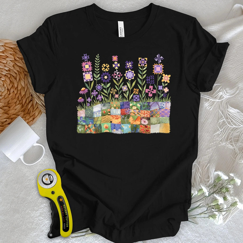 Patchwork Bloom Garden T-shirt