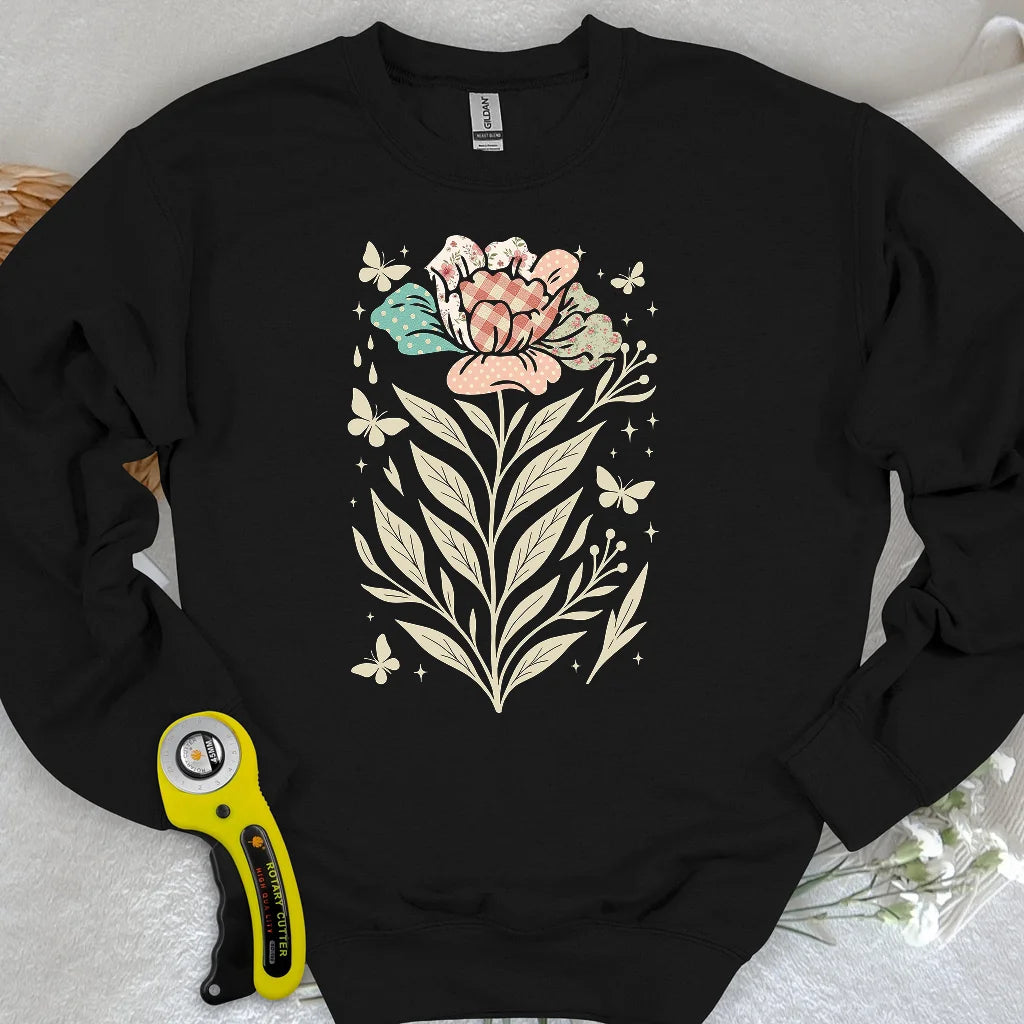 Sweat-shirt Patchwork Bloom