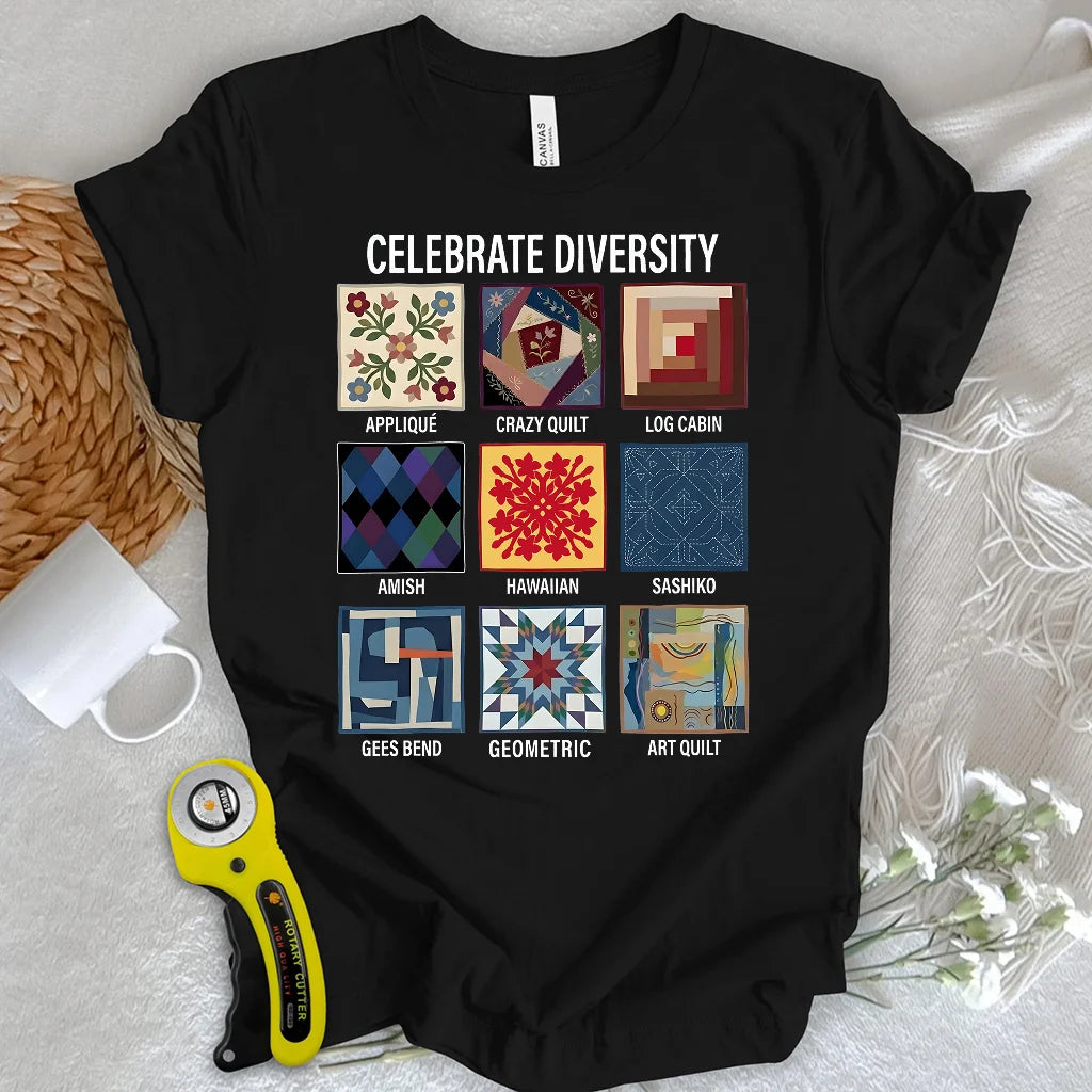T-shirt Patchwork de la diversité