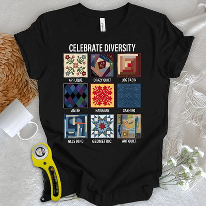 T-shirt Patchwork de la diversité