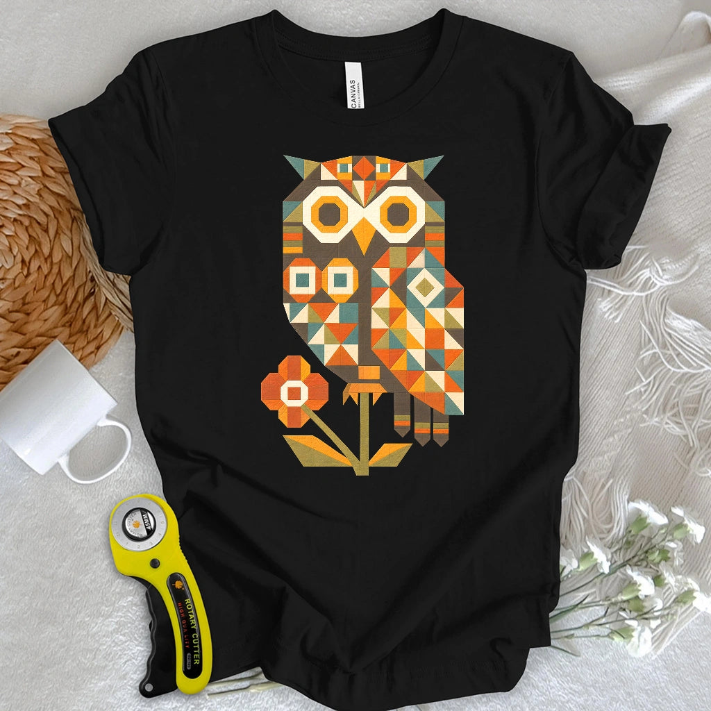 Patchwork Owl T-shirt