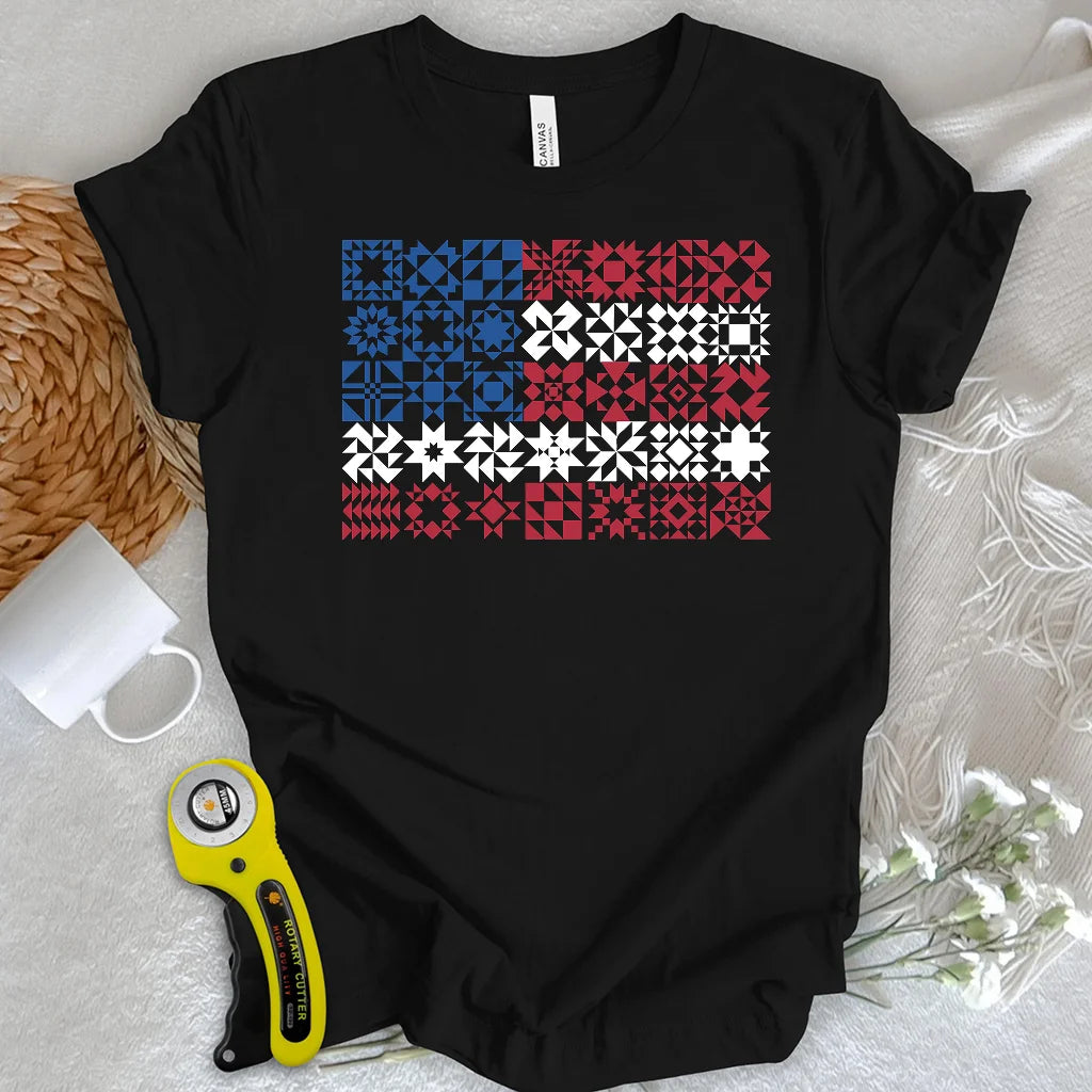 Patchwork Patriot T-shirt