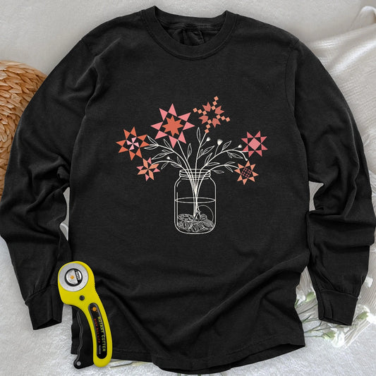 Patchwork Posy Jar Long Sleeve T-shirt