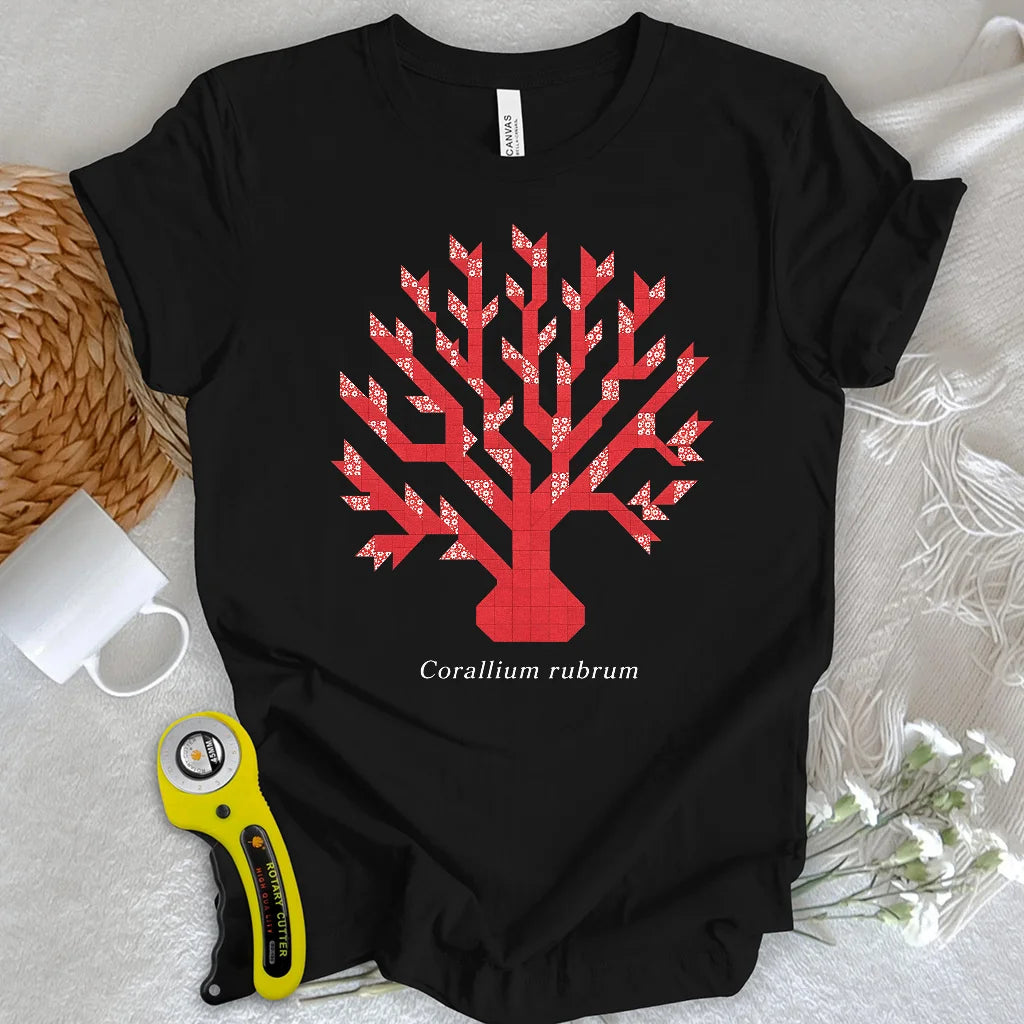 Patchwork Red Coral T-shirt