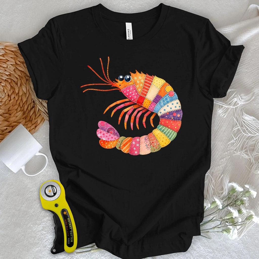Patchwork Shrimp T-shirt