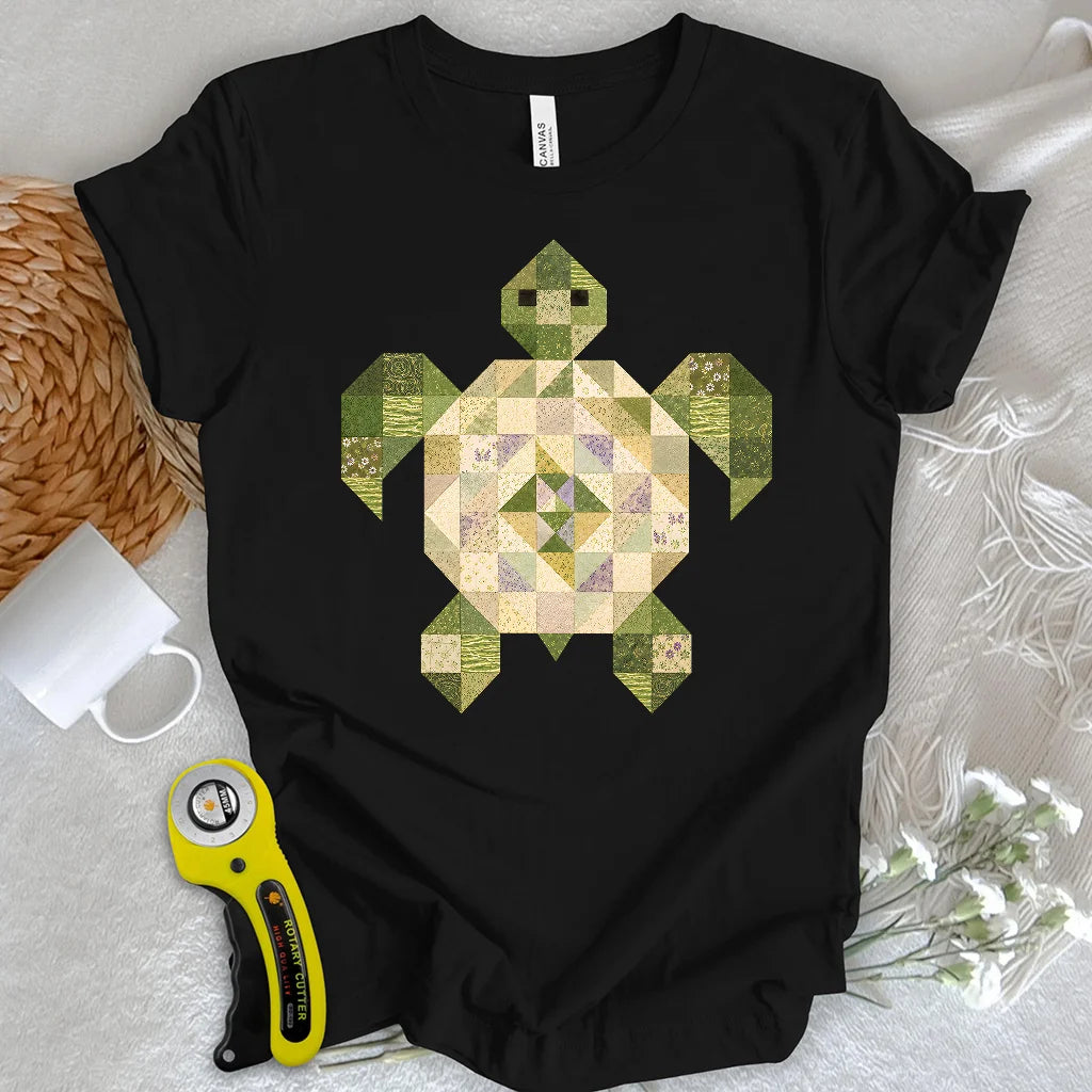 Patchwork Turtle T-shirt