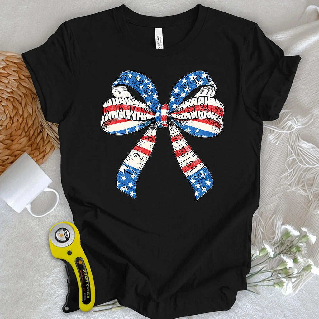 Patriotic Tape Bow T-shirt