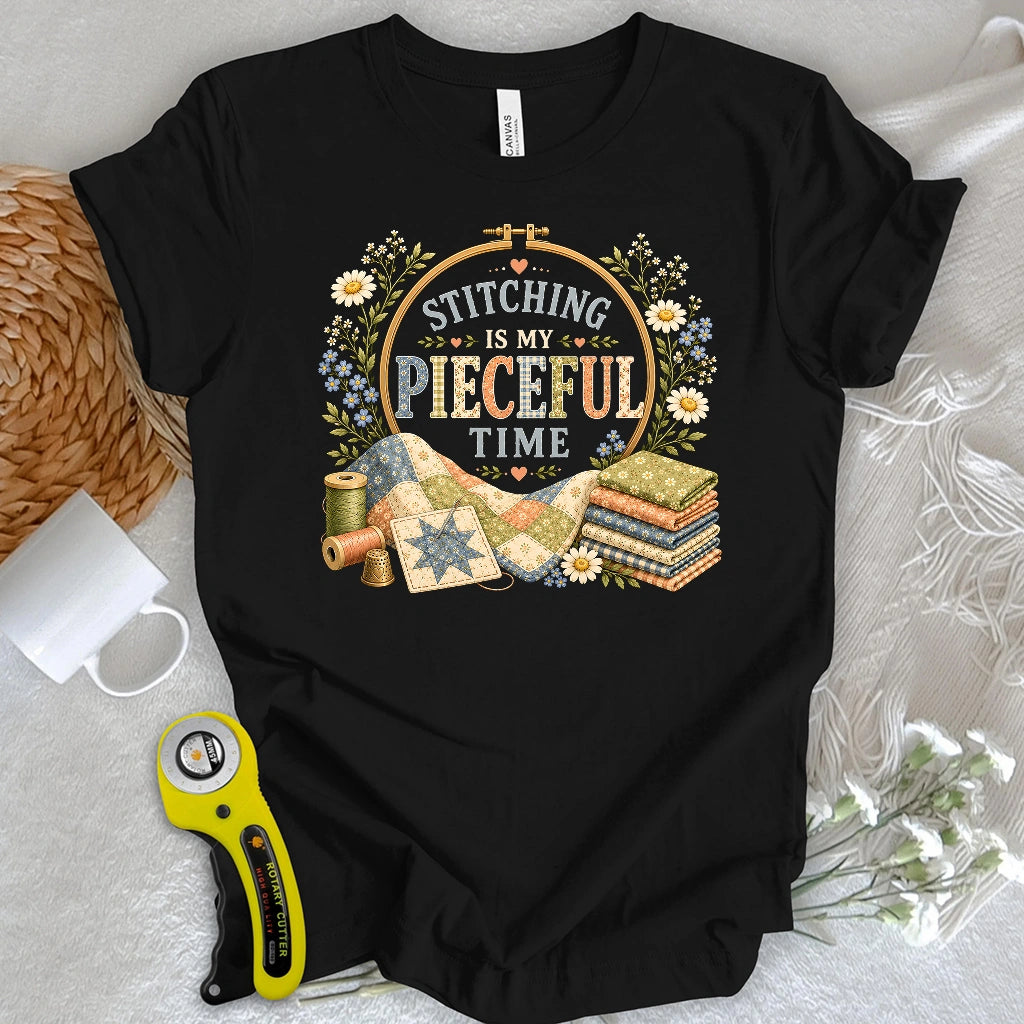 Pieceful Stitching Time T-shirt