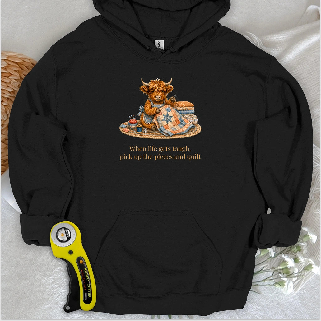 Pieces and Quilt Hoodie