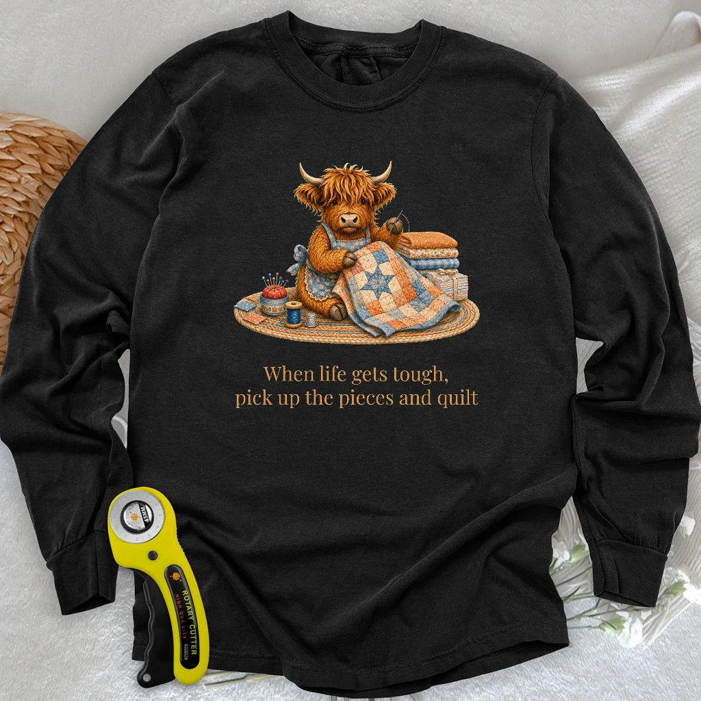 Pieces and Quilt Long Sleeve T-shirt