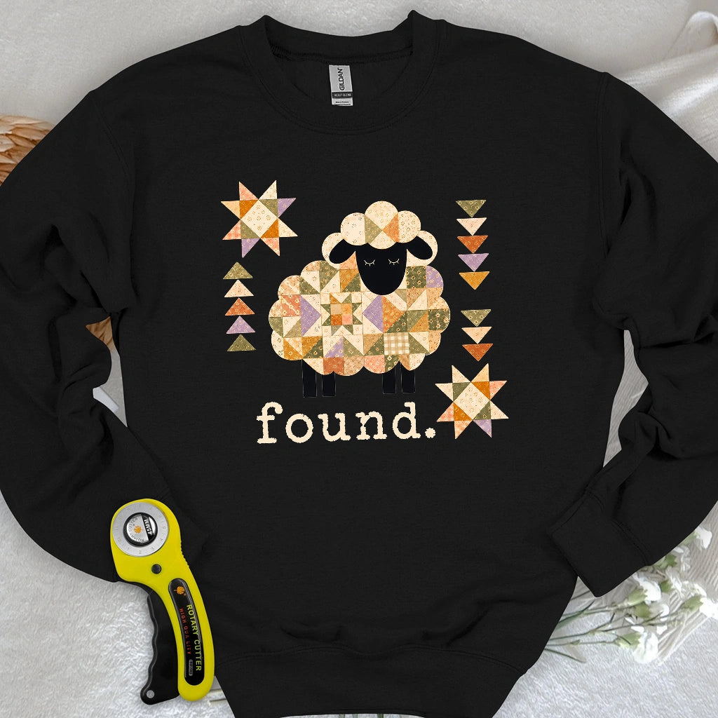 Psalm 23 Patchwork Sheep Sweatshirt