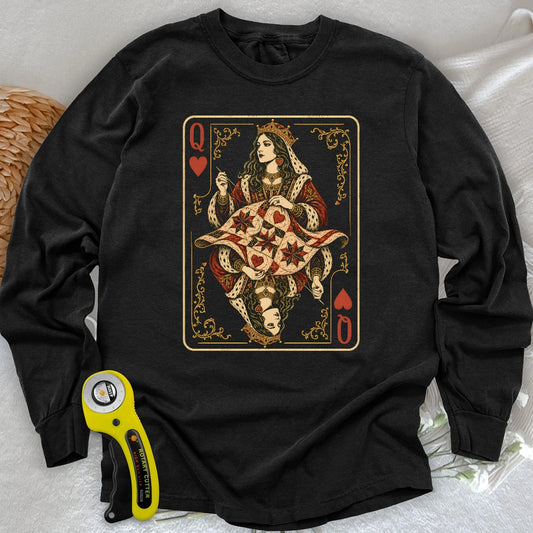 Queen Of Quilt Long Sleeve T-shirt